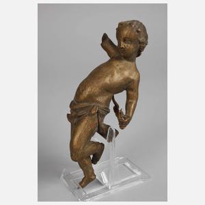 Zwei geschnitzte Putten