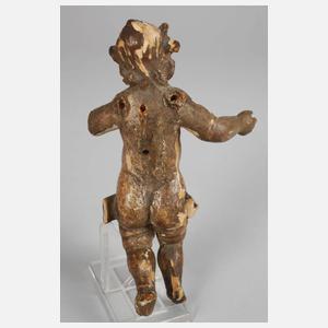 Zwei geschnitzte Putten