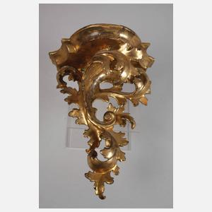 Paar geschnitzte Wandkonsolen