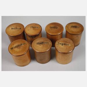 Konvolut Vorratsgefäße Biedermeier