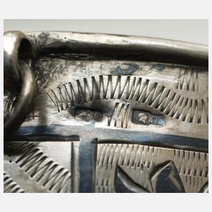 Trinkhorn Russland mit Silbermontierung