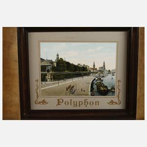 Große Plattenspieldose Polyphon