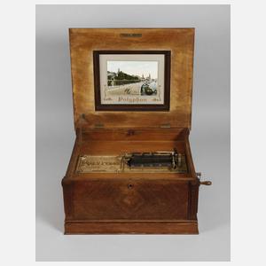 Große Plattenspieldose Polyphon