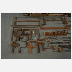 Konvolut altes Schreinerwerkzeug