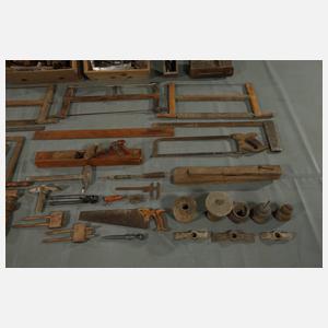Konvolut altes Schreinerwerkzeug