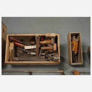 Konvolut altes Schreinerwerkzeug