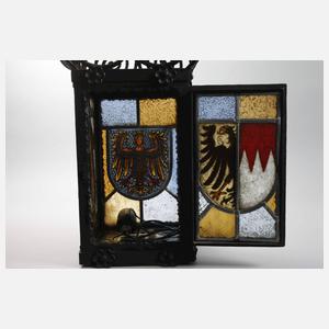 Deckenampel Bleiglas