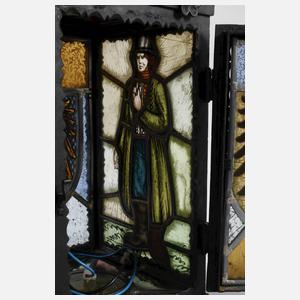 Deckenampel Bleiglas