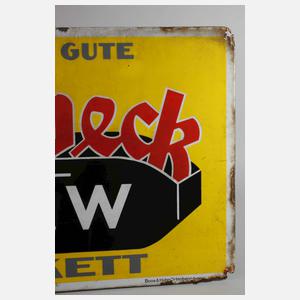 Emailleschild Riebeck