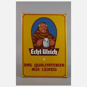 Emailleschild Ulrich Bier