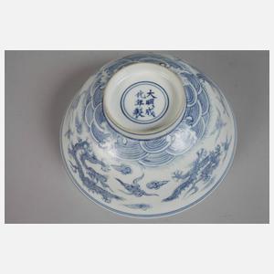 Zwei Teile Blaumalerei