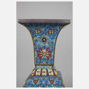 Große Vase Cloisonné