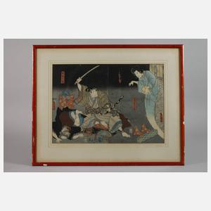 Farbholzschnitt Kunisada Utagawa
