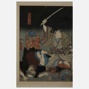 Farbholzschnitt Kunisada Utagawa