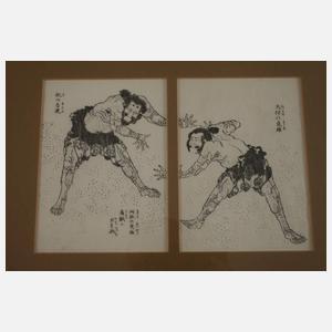 Katsushika Hokusai, Zwei Holzschnitte