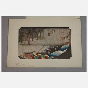 Regen in Tsuchiyama, Utagawa Hiroshige