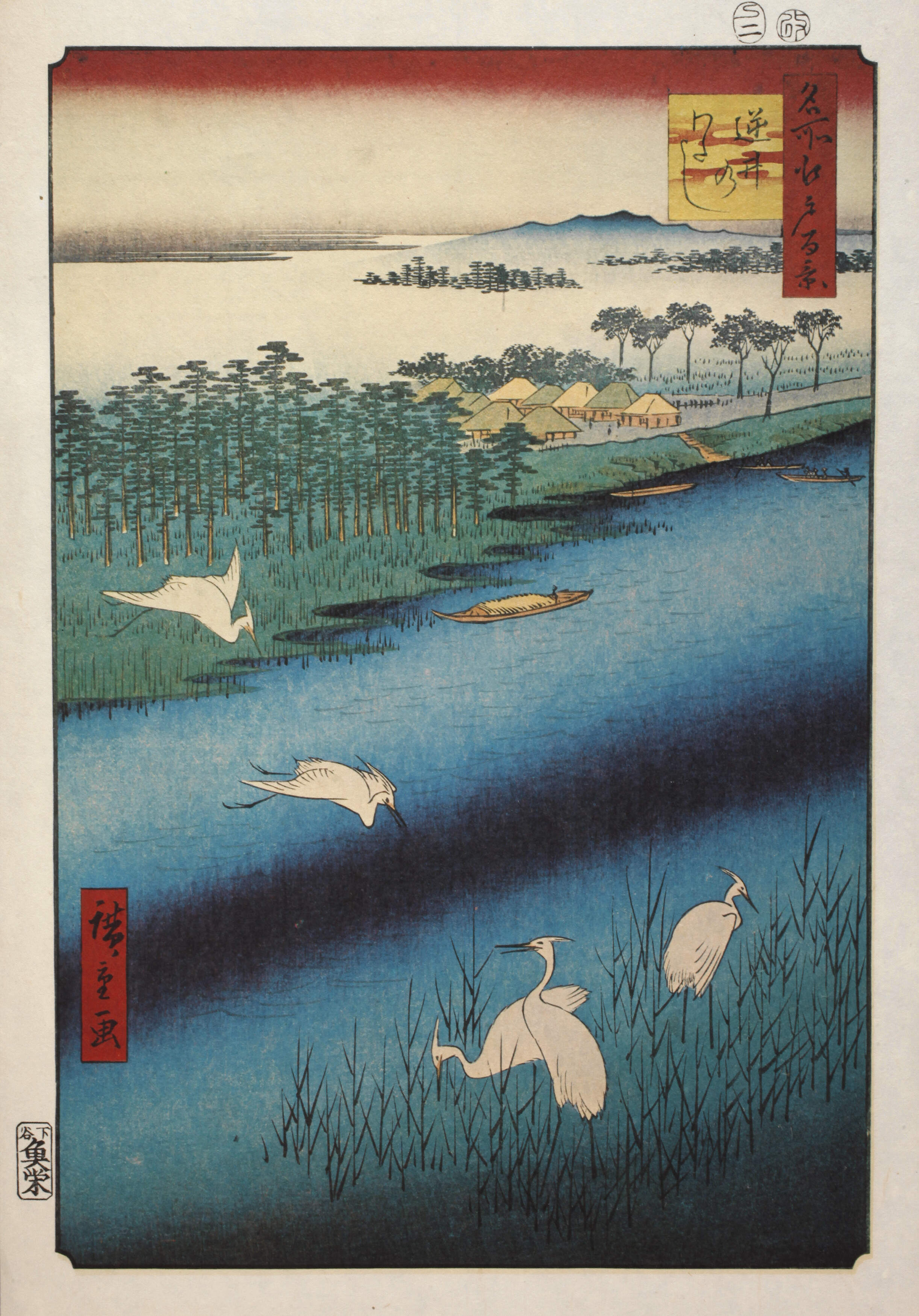 Farbholzschnitt Utagawa Hiroshige