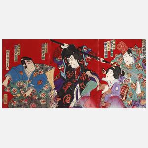 Farbholzschnitt Kunisada Utagawa