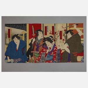 Farbholzschnitt Toyohara Chikanobu