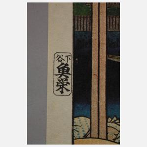 Farbholzschnitt Utagawa Hiroshige