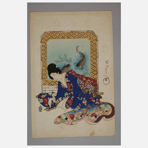 Farbholzschnitt Utagawa Toyokuni II.