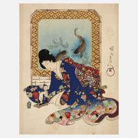 Farbholzschnitt Utagawa Toyokuni II.111