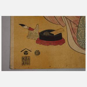 Farbholzschnitt Chobunsai Eishi