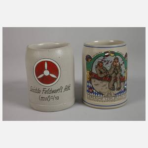 Sieben Bierkrüge 1. Weltkrieg