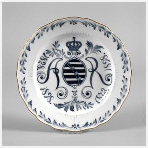 Meissen Jubiläumsteller Sachsen 1898