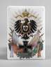 Patriotische Porzellanplakette Kaiserzeit