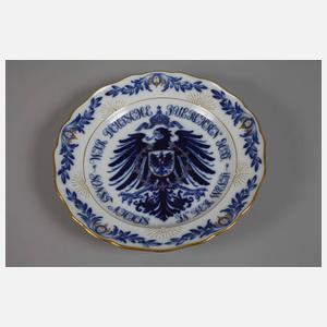 Meissen patriotischer Teller Kaiserzeit