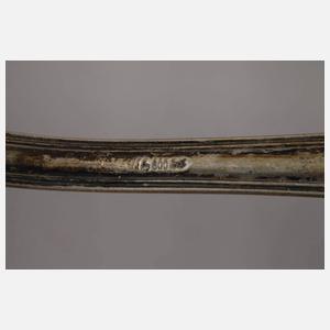 Silber 16 Teile Diplomatenbesteck