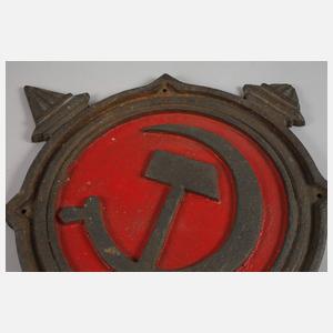 Türschild der Kommunistischen Parteizentrale Hof