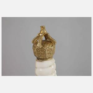 Kaiserlicher Marinedolch mit Damastklinge