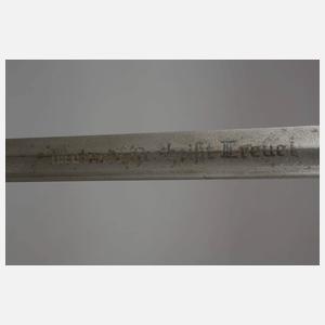 Degen mit Damastklinge