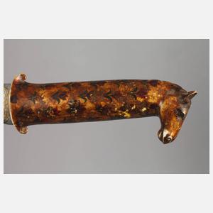 Orientalischer Dolch mit Damastklinge