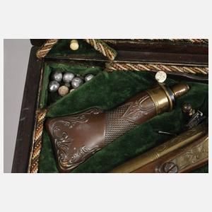 Steinschlosspistole im Etui