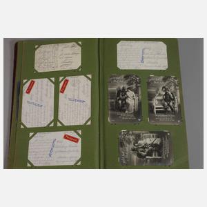 Postkartenalbum Feldpost 1. Weltkrieg
