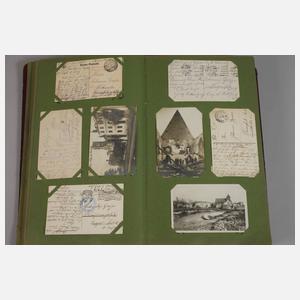 Postkartenalbum Feldpost 1. Weltkrieg