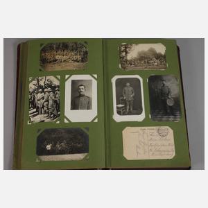 Postkartenalbum Feldpost 1. Weltkrieg