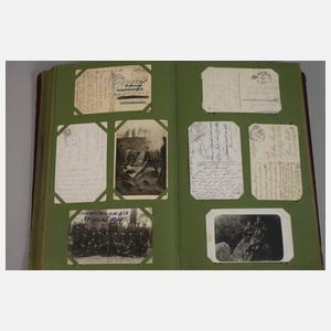 Postkartenalbum Feldpost 1. Weltkrieg