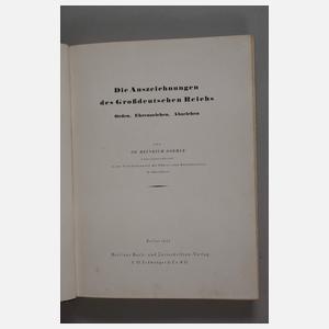 Doehle, Auszeichnungen des Großdeutschen Reiches