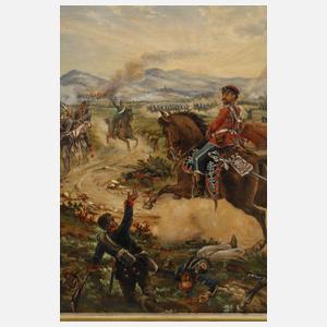 Zwei Gemälde Deutsch-Französischer Krieg 1870/71