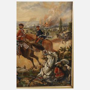Zwei Gemälde Deutsch-Französischer Krieg 1870/71