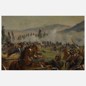 Zwei Gemälde Deutsch-Französischer Krieg 1870/71