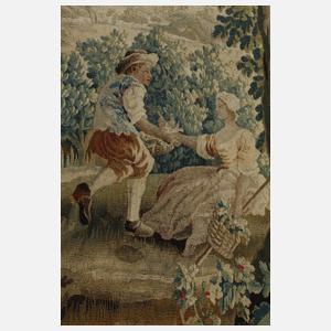 Barocke Tapisserie "Vogelfang"