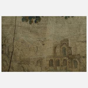 Barocke Tapisserie "Vogelfang"