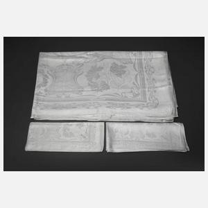 Prachttafeltuch mit zwei Servietten Jugendstil