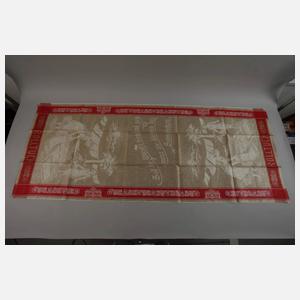 Drei Gebilddamast-Mangeltücher