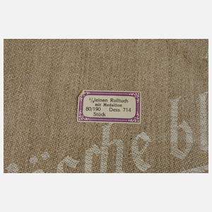 Drei Gebilddamast-Mangeltücher